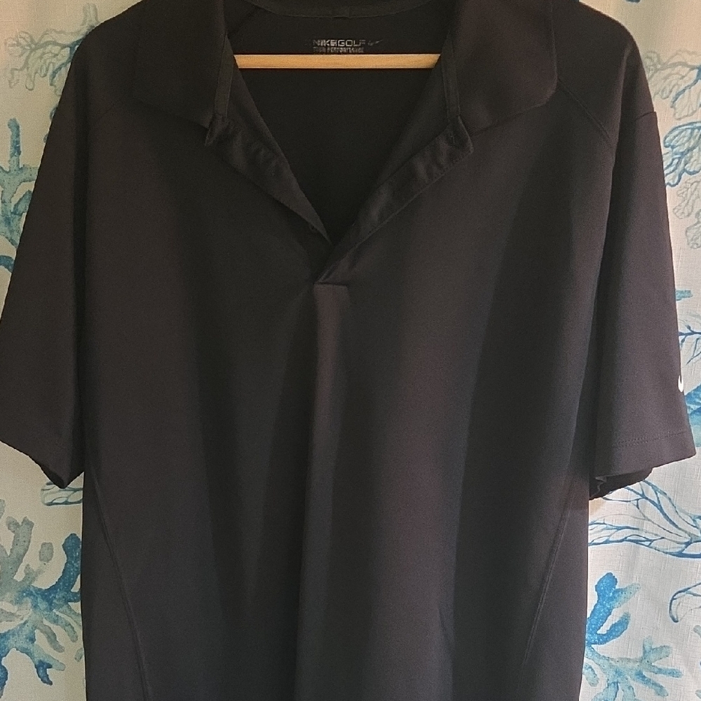 Nike Black Men's Short-Sleeve Polo Shirt